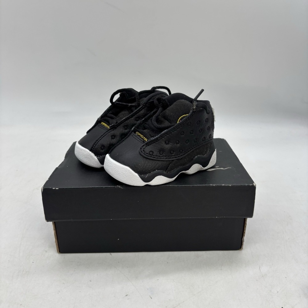 Jordan 13 Retro (TD) Gym Play Fashion Sneakers Black DJ3004 062 Child Size 2C